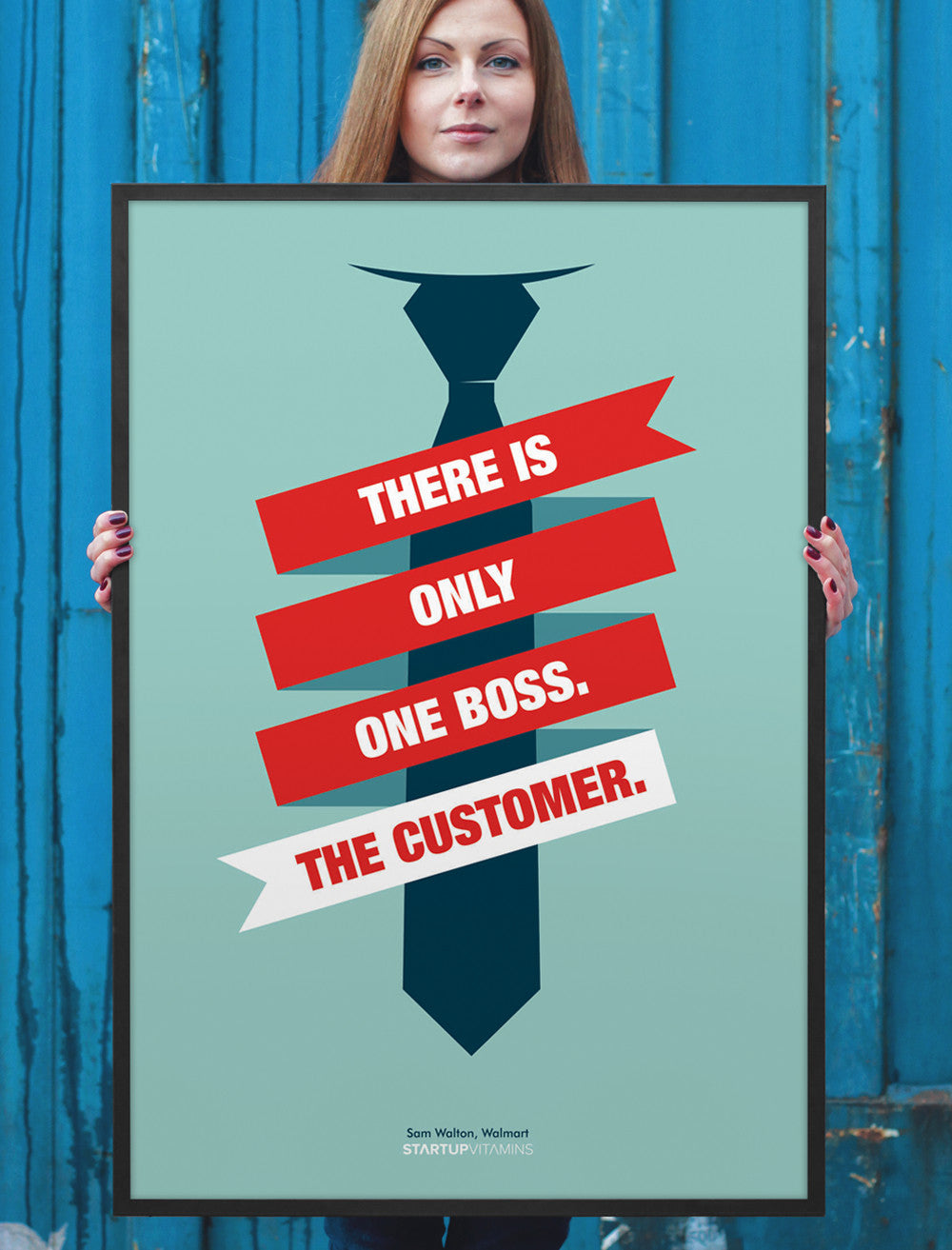 Motivational Poster "Customer is boss" - Startup